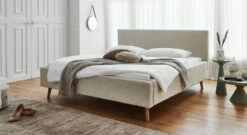 HOMELIV. Bett "Calypso" Stoff Abriamo