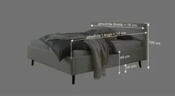 HOMELIV. Stauraumbett "Calypso" -Bettbezüge Verkäufe 2024 homeliv bett calypso bemassungsgrafik 1