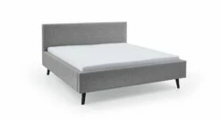 HOMELIV. Stauraumbett "Calypso" Stoff Luis -Bettbezüge Verkäufe 2024 homeliv bett calypso stoff luis grau fuesse schwarz