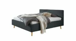 HOMELIV. Stauraumbett "Calypso" -Bettbezüge Verkäufe 2024 homeliv bett calypso webstoff bezug anthrazit fuesse eiche 1