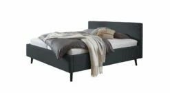 HOMELIV. Stauraumbett "Calypso" -Bettbezüge Verkäufe 2024 homeliv bett calypso webstoff bezug anthrazit fuesse schwarz 1