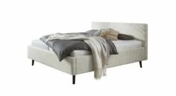 HOMELIV. Stauraumbett "Calypso" -Bettbezüge Verkäufe 2024 homeliv bett calypso webstoff bezug beige fuesse schwarz 1