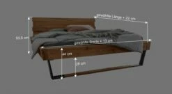 HOMELIV. Bett "Trinculo" -Bettbezüge Verkäufe 2024 homeliv bett trinculo bemassungsgrafik