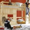 Hütten-Hochbett "Kids Paradise" Basic -Bettbezüge Verkäufe 2024 huetten hochbett kids paradise basic massivholz online kaufen