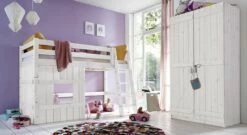 Hütten-Hochbett "Kids Paradise" Für Mädchen -Bettbezüge Verkäufe 2024 huetten hochbett kids paradise maedchen passende produkte