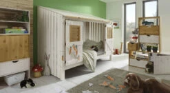 Hüttenbett "Strandhaus" Express -Bettbezüge Verkäufe 2024 huettenbett strandhaus kiefernholz robust