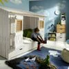 Hüttenbett "Strandhaus" Express -Bettbezüge Verkäufe 2024 huettenbett strandhaus kinder stabil gr 1