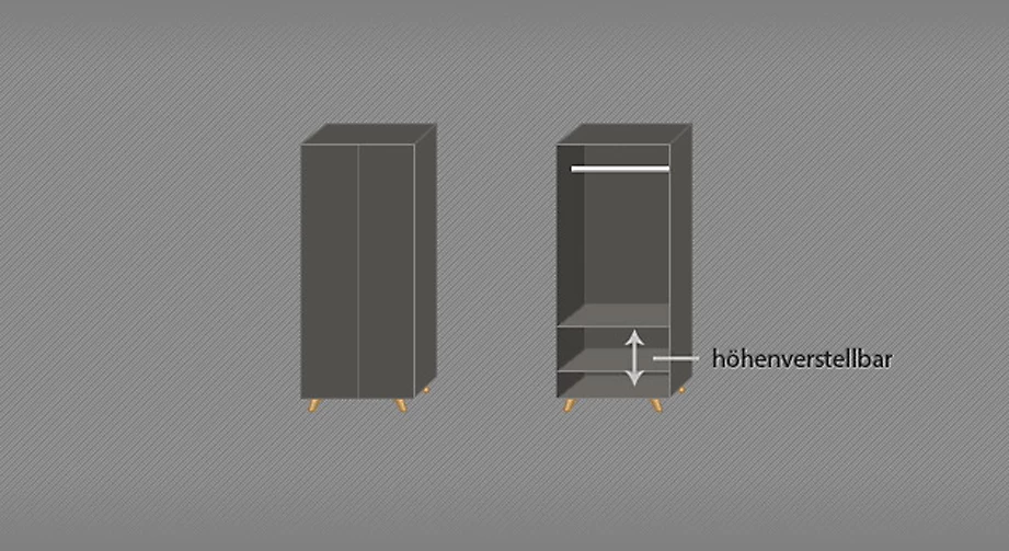 Kleiderschrank "Kids Town" Retro Color 7 Kleiderschrank "Kids Town" Retro Color – Bild 5