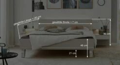 INTERLIVING Bett "1009" -Bettbezüge Verkäufe 2024 interliving bett 1009 bemassung grafik