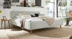 INTERLIVING Polsterbett "1409" Mit Niedrigem Kopfteil Express -Bettbezüge Verkäufe 2024 interliving polsterbett 1409 niedrig kopfteil hellgrau