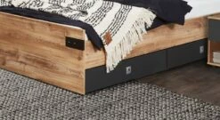 Bett "Nolan" -Bettbezüge Verkäufe 2024 jugendbett nolan graphitfarben schubladen