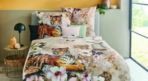 Kaeppel Mako-Satin-Bettwäsche "Royal Tiger" -Bettbezüge Verkäufe 2024 kaeppel mako satin bettwaesche royal tiger motiv