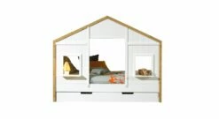 Kinderbett "Townhouse" -Bettbezüge Verkäufe 2024 kinderbett townhouse zwei fenster mit bettschublade