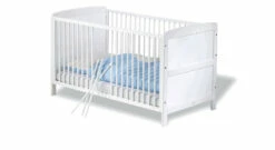 Kinderbett "Viktoria" -Bettbezüge Verkäufe 2024 kinderbett julia weiss herausnehmbare schlupfsprossen gitterbett gross