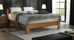 Boxspringbett "Kingston" -Bettbezüge Verkäufe 2024 kingston massivholzbett eiche cognac boxspringsystem gross