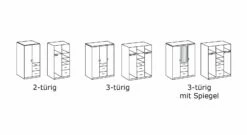 Kleiderschrank "Zagra" -Bettbezüge Verkäufe 2024 kleiderschrank porvenir grafik varianten
