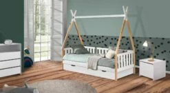 Kojen-Hausbett "Kids Delight" -Bettbezüge Verkäufe 2024 kojen hausbett kids delight passend beimoebel