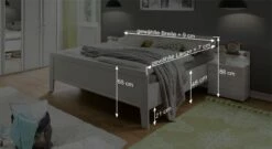 Komfort-Doppelbett "Calimera" -Bettbezüge Verkäufe 2024 komfort doppelbett calimera bemassung grafik