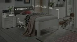 Komfortbett "Castelli" -Bettbezüge Verkäufe 2024 komfortbett castelli hohe einstiegshoehe bemassung grafik1