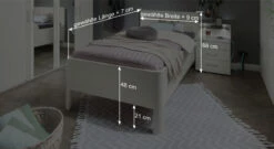 Komfortbett "Cavallino" 10 Komfortbett "Cavallino" -Bettbezüge Verkäufe 2024 komfortbett cavallino bemassung grafik