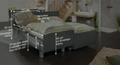 Komfortbett Mit Pflegebett-Funktion "Fulda" -Bettbezüge Verkäufe 2024 komfortbett pflegebett funktion fulda bemassung grafik