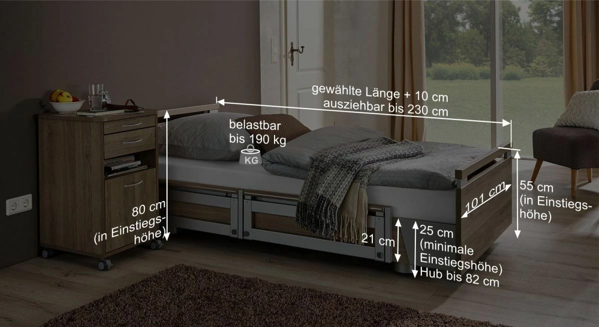 Komfortbett Mit Pflegebett-Funktion "Usedom" 14 Komfortbett Mit Pflegebett-Funktion "Usedom" – Bild 12