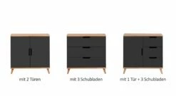 Kommode "Kids Nordic" -Bettbezüge Verkäufe 2024 kommode kids nordic anthrazit alle varianten