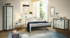 Bett "Lavia" -Bettbezüge Verkäufe 2024 komplett schlafzimmer lavia eiche metall gr