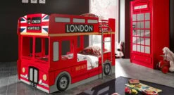 Etagenbett "Paddington" -Bettbezüge Verkäufe 2024 komplett schlafzimmer paddington mdf rot gr 1