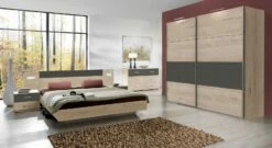 Bett "Pahoa" -Bettbezüge Verkäufe 2024 komplett schlafzimmer pahoa eiche graphit dekor