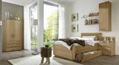 Schubkasten-Einzelbett "Raida" -Bettbezüge Verkäufe 2024 komplett schlafzimmer raida eiche teilmassiv gr