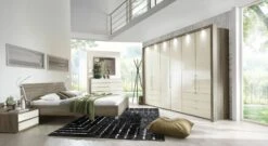 Bett "Tiko" -Bettbezüge Verkäufe 2024 komplett schlafzimmer tiko trueffeleiche dekor glasfront