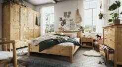Bett "Jerico" -Bettbezüge Verkäufe 2024 komplett zimmer jerico kiefernholz klassisch