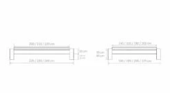 Liege "Alento" -Bettbezüge Verkäufe 2024 liege alento bemassungs skizze