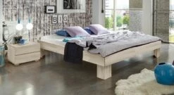 Liege "Brighton" -Bettbezüge Verkäufe 2024 liege brighton massivholz hochwertig 25cm weiss gr