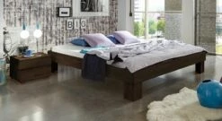 Liege "Brighton" -Bettbezüge Verkäufe 2024 liege brighton massivholz tolles design hochwertig 25cm wengefarben gr