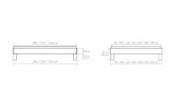 Liege "Caldera" -Bettbezüge Verkäufe 2024 liege caldera bemassungs grafik