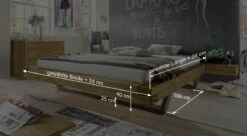 Liege "Darica" -Bettbezüge Verkäufe 2024 liege darica bemassungs grafik