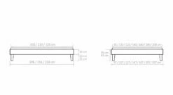 Liege "Laredo" -Bettbezüge Verkäufe 2024 liege laredo bemassungs grafik