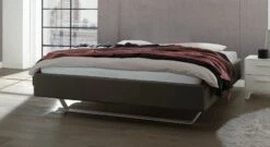 Liege "Liene" -Bettbezüge Verkäufe 2024 liege liene echtleder dunkelgrau