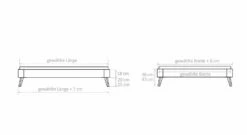 Liege "Rakaia" -Bettbezüge Verkäufe 2024 liege rakaia bemassungs grafik