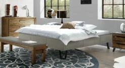 Liege "Remko" -Bettbezüge Verkäufe 2024 liege remko echtlederbezug hellgrau