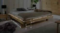 Liege "Rigolato" -Bettbezüge Verkäufe 2024 liege rigolato breit bemassungs grafik