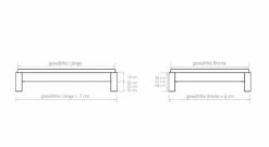 Liege "Santa Clara" -Bettbezüge Verkäufe 2024 liege santa clara bemassungs grafik
