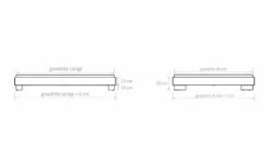 Liege "Sogno" -Bettbezüge Verkäufe 2024 liege sogno bemassungs grafik