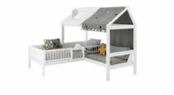 LIFETIME Bett & Sofa "Ferienhaus" -Bettbezüge Verkäufe 2024 lifetime bett sofa ferienhaus dach halbe breite