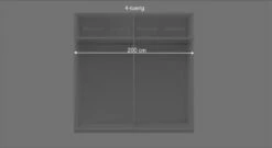 LIFETIME Drehtüren-Kleiderschrank "Monina" 27 LIFETIME Drehtüren-Kleiderschrank "Monina" -Bettbezüge Verkäufe 2024 lifetime drehtueren kleiderschrank monina masse schaubild