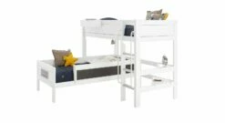 LIFETIME Eck-Etagenbett "Original" -Bettbezüge Verkäufe 2024 lifetime eck etagenbett original holz weiss lackiert