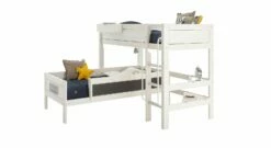 LIFETIME Eck-Etagenbett "Original" -Bettbezüge Verkäufe 2024 lifetime eck etagenbett original weiss lasiert holz