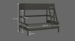 LIFETIME Familienbett "Original" -Bettbezüge Verkäufe 2024 lifetime familienbett original bemassung grafik